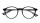 Moderne Kunststoff-Lesebrille Schwarz/Grau mit Federscharnier und Etui