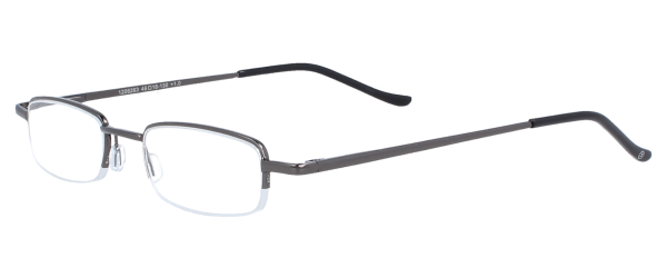 Metall-Lesebrille Gun mit Federscharnier & Etui von +1,0 bis +3,0 dpt