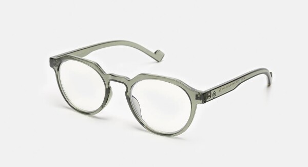 Klassische Blaulichtfilter Brille Aptica Karma Buddha Grey in Grau