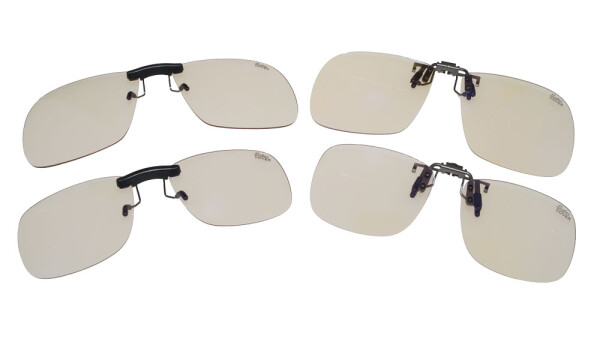 Blue-Blocker Vorhänger für Brillen für ermüdungsfreies Sehen mit Blaulichtfilter