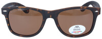 Klassische Kunststoff - Sonnenbrille MP1B-XL von Montana Eyewear in Havanna inkl. Stoffbeutel