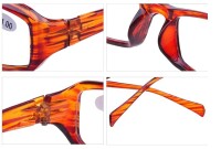 Klassische Kunststoff - Lesebrille ALEX in Schwarz mit flexiblen Bügeln + 1,50 dpt