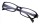 Klassische Kunststoff - Lesebrille ALEX in Schwarz mit flexiblen Bügeln + 1,50 dpt