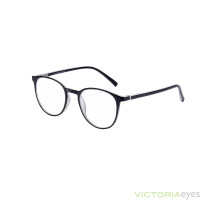 Moderne Lesebrille LINDA in Grau in Panto - Form mit passendem Einstecketuibeutel + 2,00 dpt