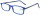 Dezente Lesebrille JERRY aus Kunststoff in Blau - Anthrazit inklusive Etui + 2,00 dpt