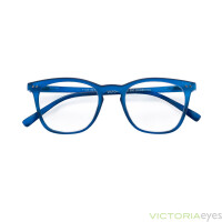 Moderne Fertiglesebrille CANBERRA mit farblich passendem Einstecketui in Blau +3,00 dpt